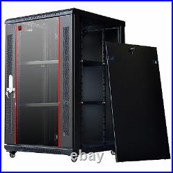 Sysracks 18U 24 Deep Wall Mount IT Network Enclosure Server Rack Cabinet Box