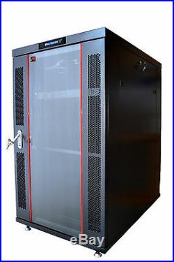 Sysracks 18U 35 Deep 19 IT Free Standing Server Rack Cabinet Enclosure Shelf