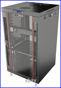 Sysracks 18U Server Rack Cabinet Premium Network Enclosure 24 Depth