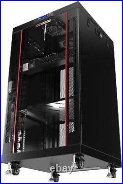 Sysracks 18U Server Rack Cabinet Premium Network Enclosure 24 Depth