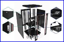 Sysracks 18U Server Rack Cabinet Premium Network Enclosure 24 Depth