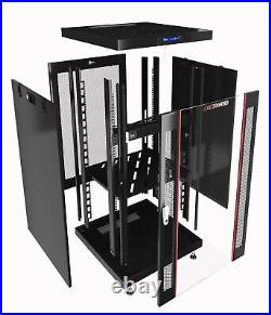 Sysracks 18U Server Rack Cabinet Premium Network Enclosure 24 Depth