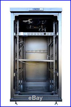 Sysracks 22U 35 Deep 19 IT Free Standing Server Rack Cabinet Enclosure Shelf