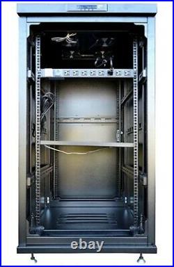 Sysracks 22U Server Rack Network Enclosure 39 inch Deep Data Cabinet on Wheels
