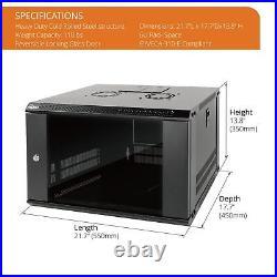 Tecmojo 6U Wall Mount Server Cabinet IT Network Rack Enclosure Lockable Door Tecmojo 6U Wall Mount Server Cabinet IT Network Rack Enclosure Lockable Door