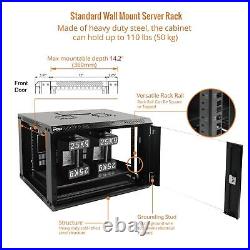 Tecmojo 6U Wall Mount Server Cabinet IT Network Rack Enclosure Lockable Door Tecmojo 6U Wall Mount Server Cabinet IT Network Rack Enclosure Lockable Door