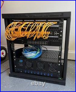 Tripp Lite 12U Wall Mount Rack Enclosure Server Cabinet With Extras