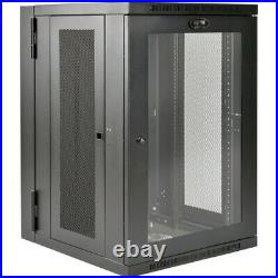 Tripp Lite 18u Wall Mount Rack Enclosure Server Cabinet Deep Acrylic Window