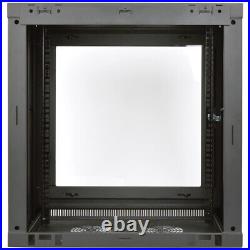 Tripp Lite 19-Inch 12U Wall Mount Rack Enclosure Server Cabinet Black