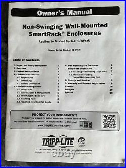 Tripp Lite 6u Wall Mount Rack Enclosure Server Cabinet Switch Depth Deep 19