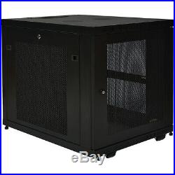 Tripp Lite SR12UB 12U Rack Enclosure Server Cabinet Doors & Sides 300lb Capacity