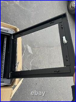 Tripp Lite SmartRack 10U Switch-Depth Rack Enclosure Cabinet Needs New Glass