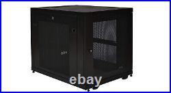 Tripp Lite SmartRack 12U Mid-Depth Rack Enclosure Cabinet Black SR12UB