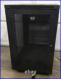 Tripp Lite SmartRack 18U Mid-Depth Rack Enclosure Cabinet Black SR18UB