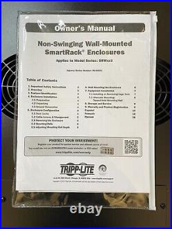 Tripp Lite SmartRack 6U Switch-Depth Wall-Mount Rack Enclosure Cabinet
