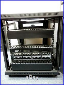 Tripp-Lite SmartRack SR12UB 12U Mid-Depth Rack Enclosure Rolling Cabinet with Key