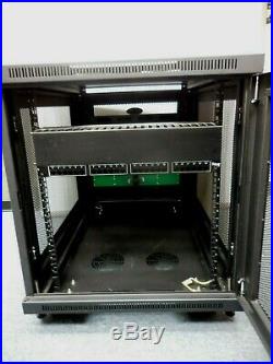Tripp-Lite SmartRack SR12UB 12U Mid-Depth Rack Enclosure Rolling Cabinet with Key