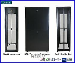 (USA) 42U Server Cabinet 19 IT Network Data Rack Enclosure 600x1000 Vented Door