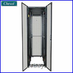 (USA) 42U Server Cabinet 19 IT Network Data Rack Enclosure 600x1000 Vented Door