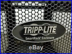 Used Tripp Lite SR12UB Server Cabinet SmartRack Rolling Rack Enclosure 12U Black
