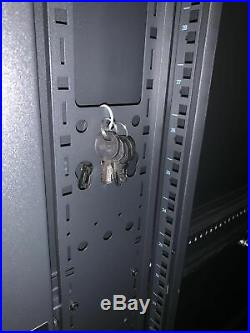 V7 42U Server Rack Mount Cabinet Enclosure Vented Adjustable RMEC42U-1N