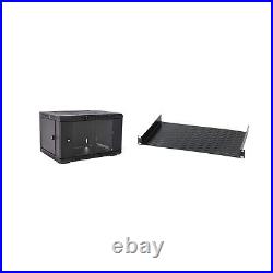 V7 RMWC6UG-1N Rack Mount Wall Cabinet Enclosure 6U Glass & Raxxess UNS1 Vente