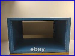 Vintage 10U A/V Rack Cabinet Enclosure Blue