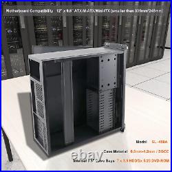 Wall Mount Server Cabinet IT Network Rack Cabinet Enclosure 7X3.5 HDD Drive Bays