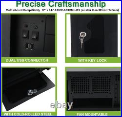 Wall Mount Server Cabinet IT Network Rack Cabinet Enclosure 7X3.5 HDD Drive Bays