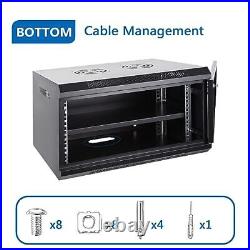 Wall Mount Server Cabinet IT Network Rack Enclosure Locking Door 6U Mesh Wall Mount Server Cabinet IT Network Rack Enclosure Locking Door 6U Mesh